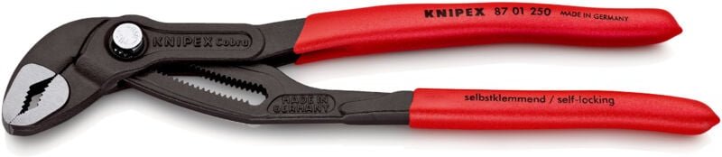 Knipex - Wasserpumpenzange Cobra 87 01 250 Kunststoff überz., atramentiert, 250 mm
