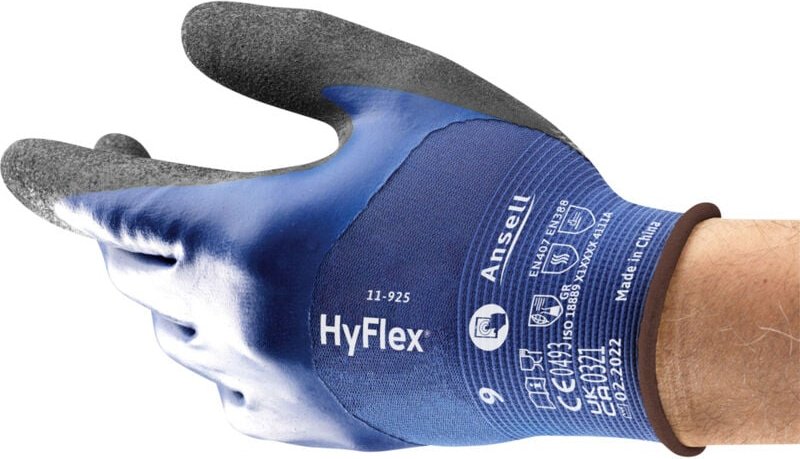 HyFlex 11925R070-1P Nitril Arbeitshandschuh Größe (Handschuhe): 7 en 21420:2020 1 Paar - Ansell