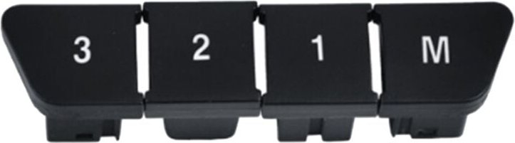 Tlily - Schalter für Memory-Bedientasten Vorne Rechts abc gla- W166 W172 W204, Schwarz