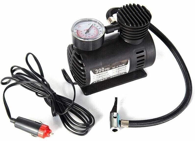 Gonfleur,Voiture Mini pompe de gonflage électrique Portable pneu gonfleur d'air 300PSI Auto compresseur pompe pour voitu...