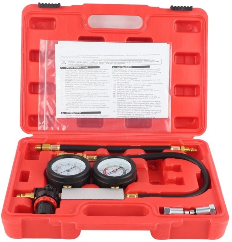 Zylinderlecktester Kompressionsprüfsatz TU-21 Motorzylinder-Lecktester-Kit Diagnosewerkzeug Leckdetektor.