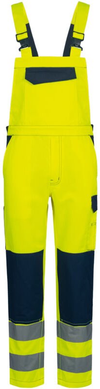 Gr .64 BORNA WARNSCHUTZ-LATZHOSE gelb BORNA HIGH VISIBILITY BIB TROUSERS