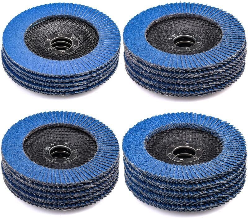 20 Lamellenscheiben Ø 125 mm x 22,2 mm Körnung 40 60 80 120 Lamellenscheiben Schleifscheiben zum Entgraten, Entrosten, P...