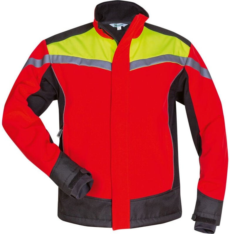 Gr .S (46/48) ESCHE WALDARBEITER SOFTSHELL-JACKE rot ESCHE FORESTRY SOFTSHEL