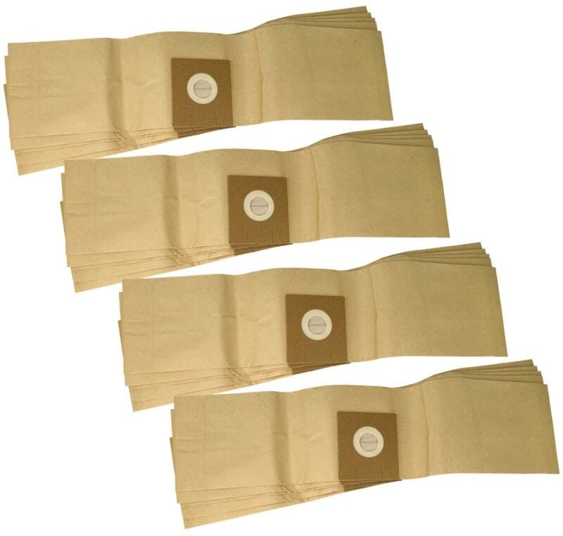 20x Staubbeutel kompatibel mit Ecolab Piccolo, Blue Vac, FBV10, Floormatic Staubsauger - Filterpapier, 63cm x 15cm braun...