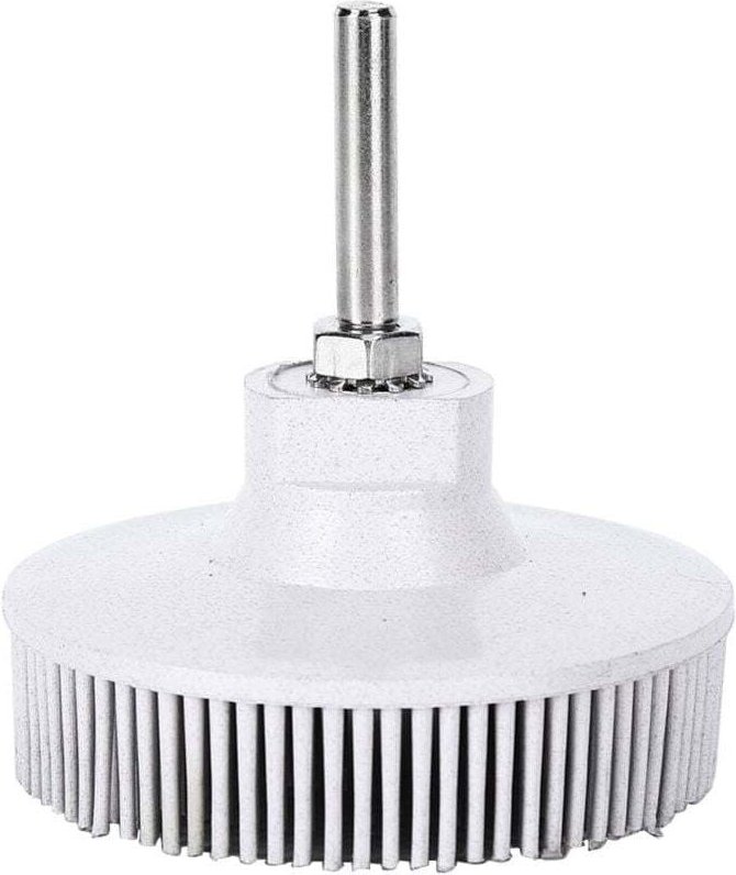 Borstenbürstenscheibe, 3-Zoll-Gummi-Schleifpolierscheibe, Gummi-Schleifbürste zum Entfernen von Gratrost (weiß)