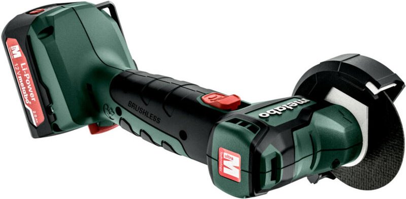 Metabo - Akku-Winkelschleifer PowerMaxx cc 12 bl 2x 2,0 Ah + Ladegerät im Koffer
