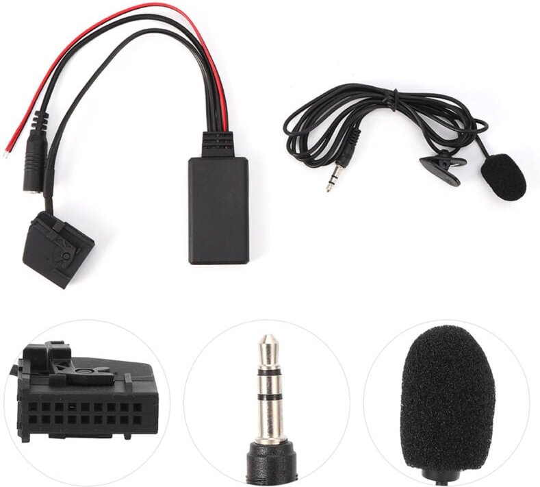 18-poliger Bluetooth-AUX-Kabeladapter mit Mikrofon für Mercedes-Benz Comand 2.0 W211 W208 W168 W203