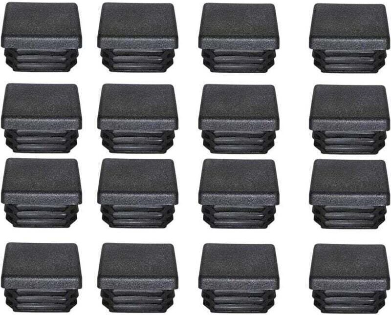 Aktionsangebot: 40x40 mm Kunststoff-Endkappen, schwarze Vierkantrohr-Endkappen, Kunststoffstopfen für Trampolin-Möbelbei...