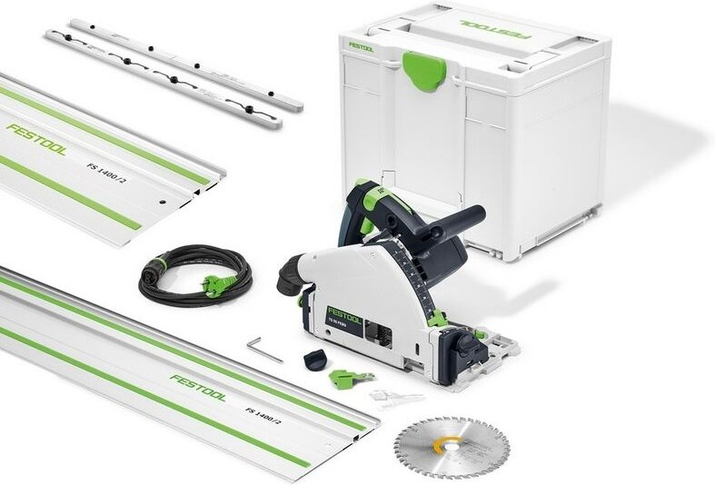 Tauchsäge Handkreissäge ts 55 febq Plus fs + 2. Führungsschiene FSV/2 - Festool