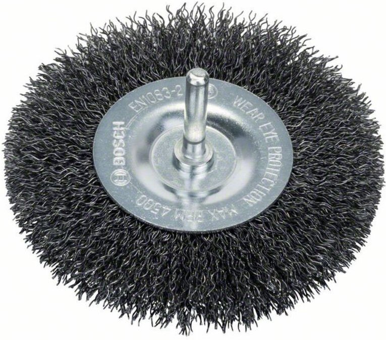 Bosch Accessories Scheibenbürste, gewellt, 100 mm, 0,3 mm, 10 mm, 4500 U/min Schaft-Ø 6 mm 16092002