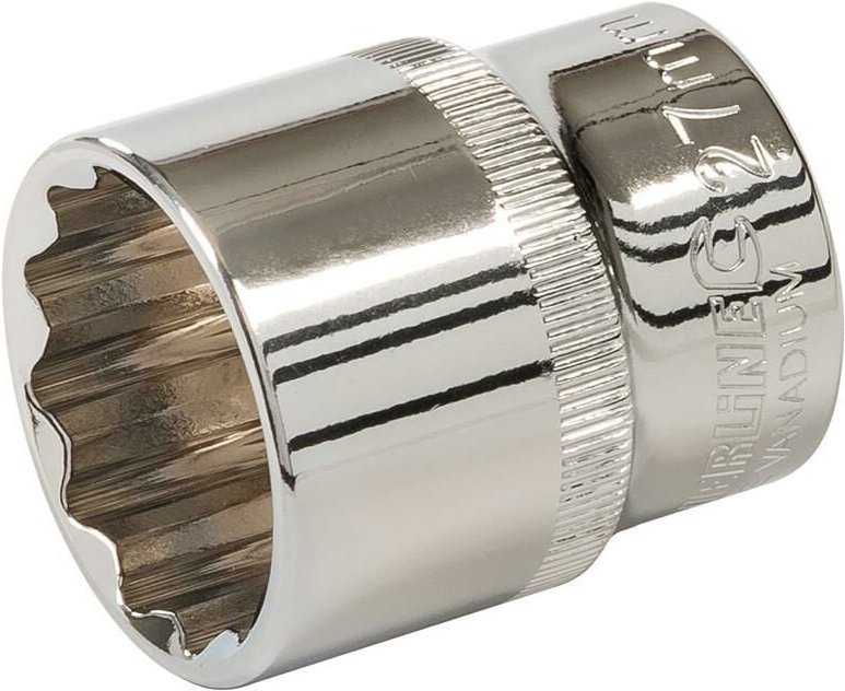 Silverline - Doppelsechskant-Steckschlüsseleinsatz, metrisch, 1/2-Zoll-Antrieb 27 mm