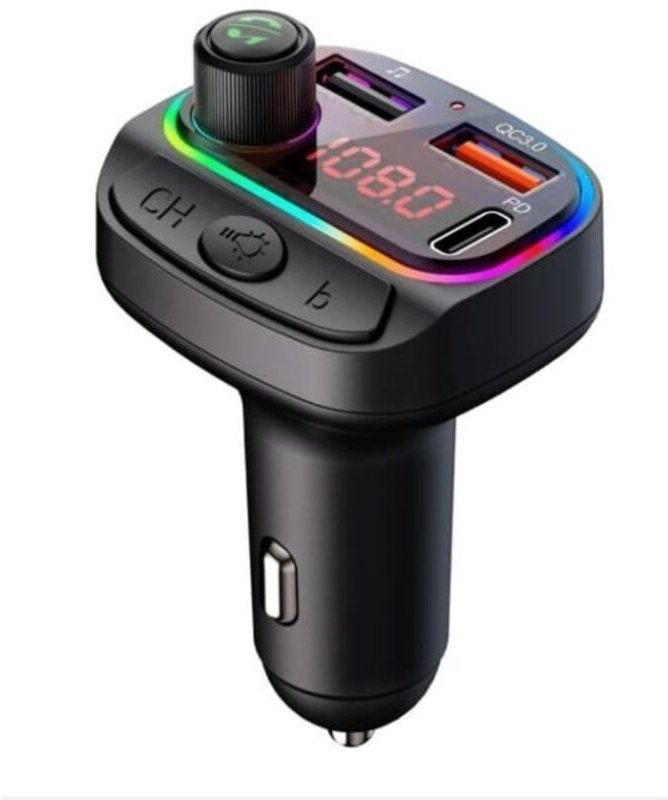 FM Bluetooth Transmitter kompatibel für LG K41S, Adapter für Autoradio mit USB Musik-Ladegerät
