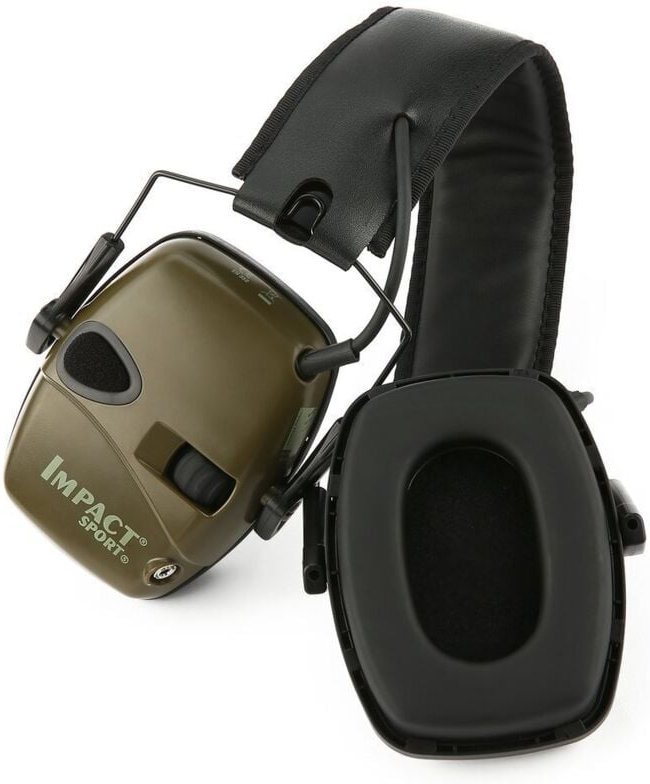 Impact Sport Series Noise Canceling und Electronic Noise Canceling Kopfhörer Armeegrün Modell 1030942