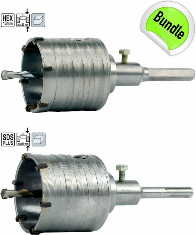 Bohrkronen HM Widea Dosenbohrer 2 x Sechskant 65 + 80 mm