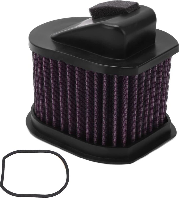 Motorrad-Luftfilter mit Hohem Durchfluss, Waschbar, Wiederverwendbar, Verschleißfest, Ersatz für Z800 Z750 Z1000 Filter ...