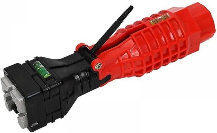 18-in-1-Rohrschlüssel für Wasserhähne, multifunktional (rot)