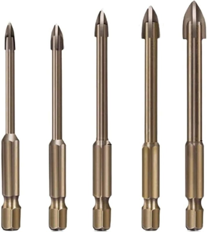 Effizientes Universal-Bohrwerkzeug-Bohrerset, verdicktes Zubehörwerkzeug mit hoher Härte Hartmetallbohrer-Set Multifunkt...