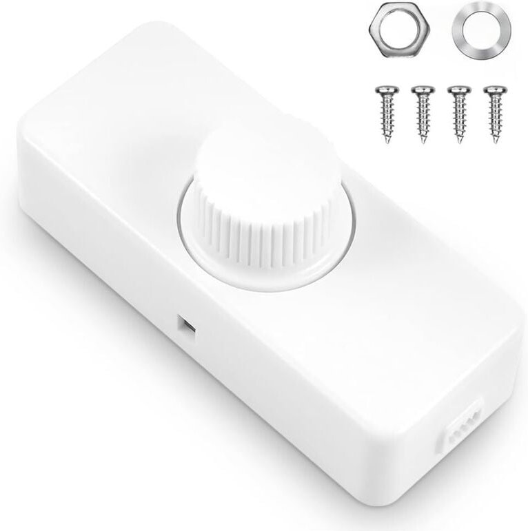 LED-Dimmer – 3–100 W – Drehschalter – 230 V AC / 220–240 V / 50 Hz – Für dimmbare LED-Lampen – Stabiler und zuverlässige...