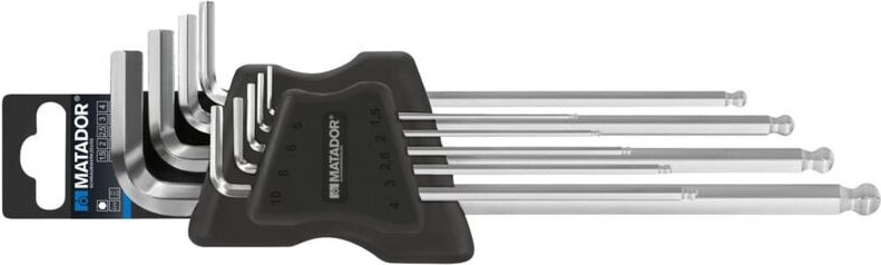 Winkelschraubendreher-Satz lkk hal 9-tlg., 1,5-10 m