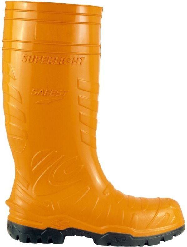 PALESE PU STIEFEL W12 COFRA ORANGE/SCHWARZ EN ISO 20345:2011 S5 CI SRC, Gr.41