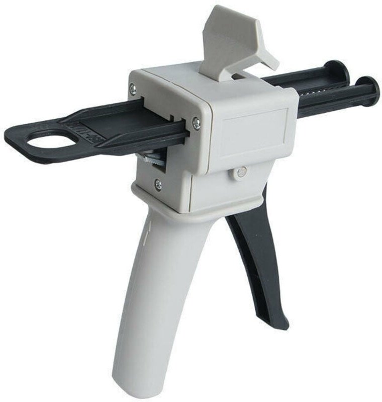 Epoxid-Spenderpistole – 50 ml – AB-Epoxid-Klebepistole – Applikatorgriff zum Mischen von Kleber – Verhältnisse 1:1 und 2...
