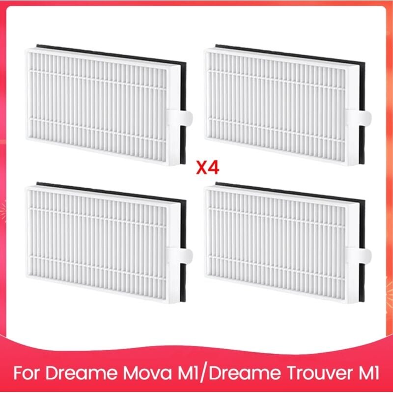 4-teiliges Filterset für Trouver M1 Kehrroboter-Ersatzteile