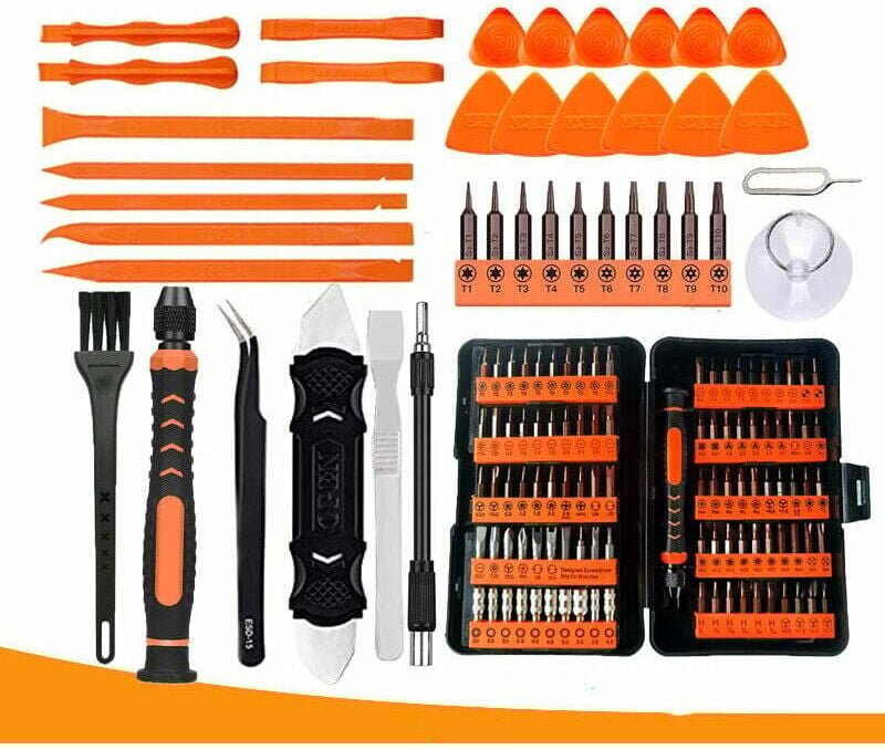 130-teiliges Präzisions-Schraubendreher-Set, Werkzeugset mit Torx T1 T2 T3 T4 T5, T6 T7 T8 T9 T10 T15 T20, Star P2/P5/P6...