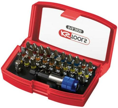 Ks tools Torsion Power Bit Set - farbcodiert - 32 Stück - 918.3030