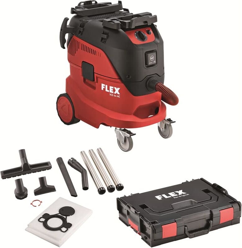 Sicherheitssauger vce 44 m ac inkl. Reinigungsset, L-Boxx + 5 Filtersäcke - Flex