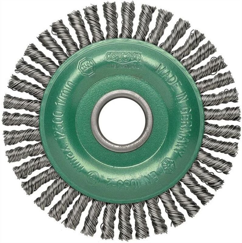 Rundbürste D.125mm Drahtstärke 0,35mm va 6mm 12000min-¹