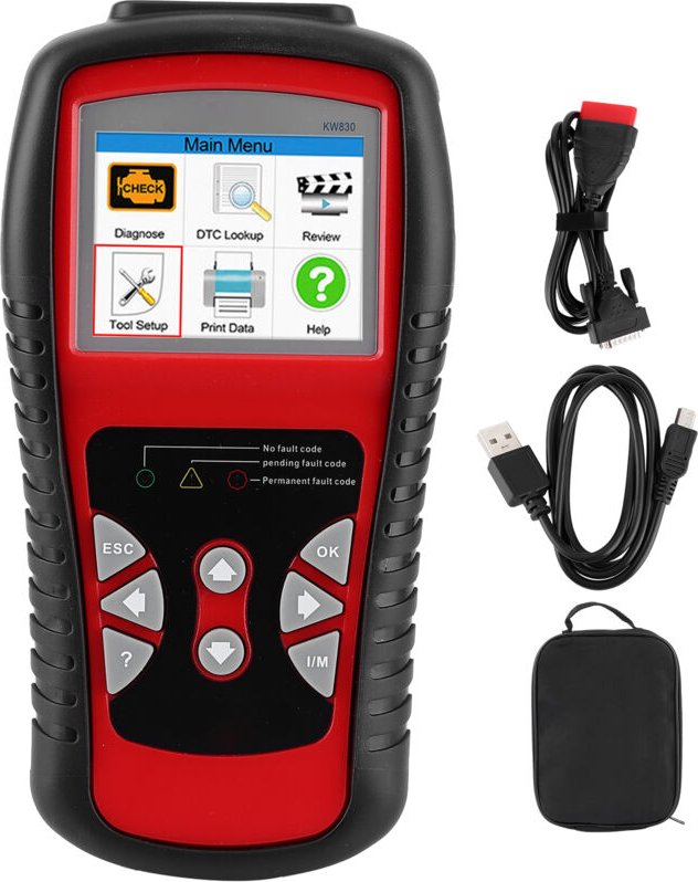 EBTOOLS OBD2 Diagnosescanner, OBD2 Auto-Code-Lesegerät, Fehlerlöschscanner, Motordiagnosegerät, Fahrzeugtestgerät.