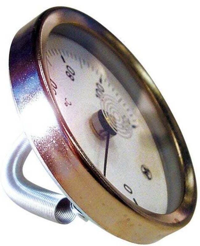 63 mm federbelastetes Wandthermometer Dipra