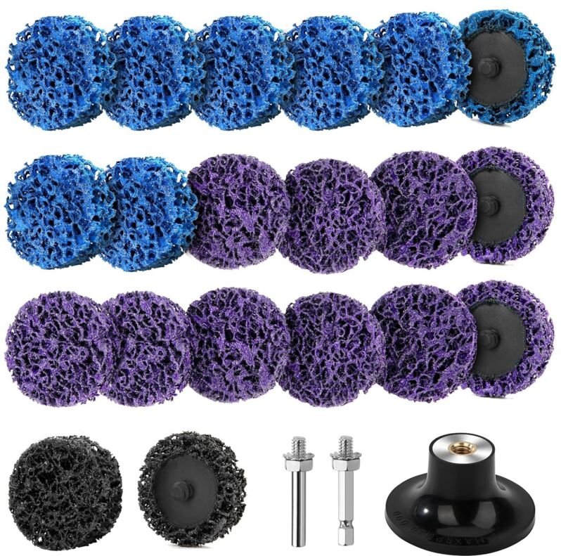 Schleifscheiben, Reinigungsscheiben für Winkelschleifer, Schleifscheiben zur Oberflächenbehandlung, 20 Stück
