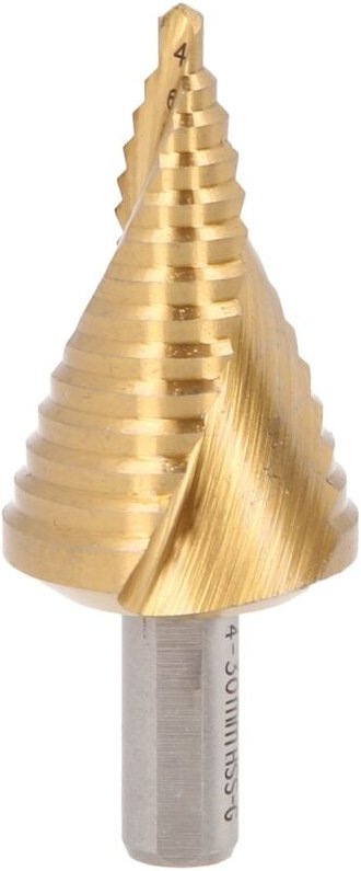 Ks Tools HSS-TiN Stufenbohrer extra kurz,Ø 4-30 mm, 14 Stufen