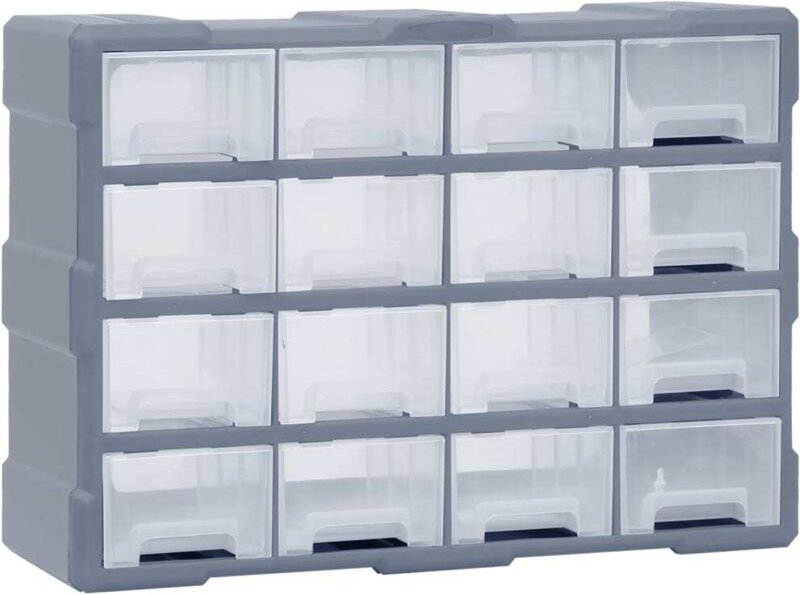 Multi-Schubladen-Organizer 16 Schubladen 52x16x37 cm Vidaxl