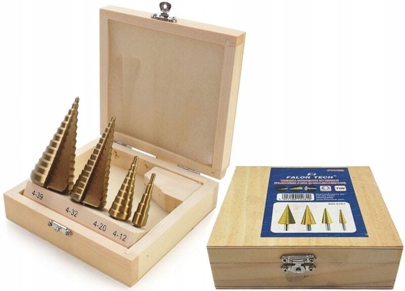 4-teiliger TITAN-STUFENBOHRER 4-39mm