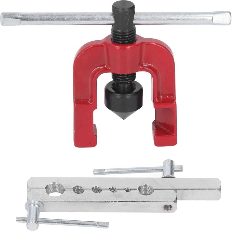 TIKATARER Bremsleitungs-Bördelwerkzeug-Set, Kupferrohr-Bördelwerkzeug, Kupfer-Bördelwerkzeug-Set mit 3/16-Zoll- und 1/4-...