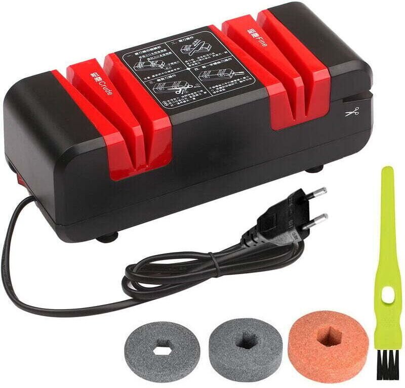 Elektrischer Multifunktions-Schärfer mit automatischer Schleiffunktion für Fase, Rohkanten und Feinrillen (15 Grad), ink...