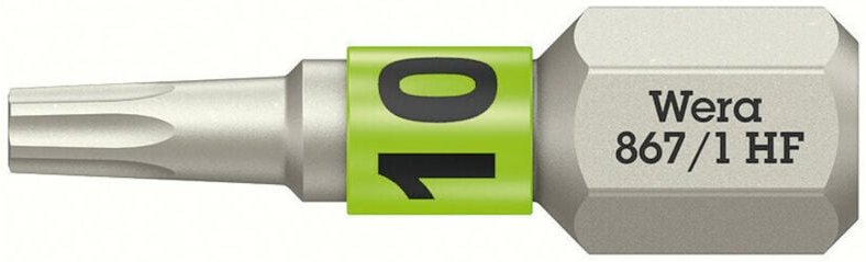WERA Bit 867 TORX® HF 1/4 ″ TX 10 Länge 25 mm ( 8002899410 )