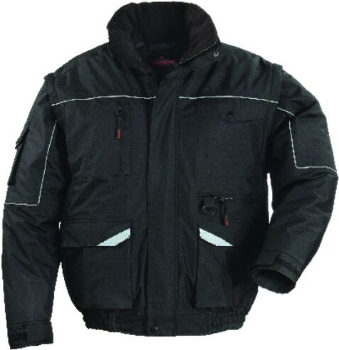 Thumbnail - Coverguard - Warme professionelle Arbeitsjacke ripstop 2 in 1 - Schwarz m - 42/44