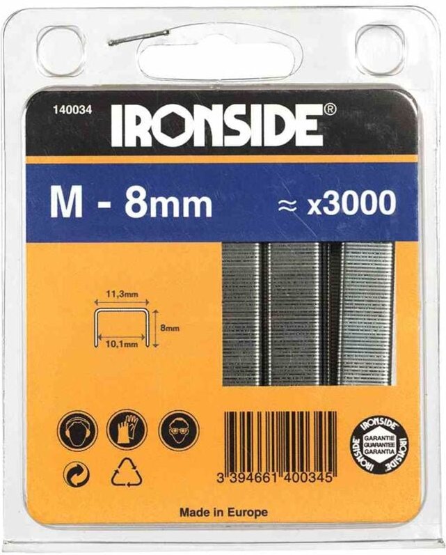 Klammern 8mm Typ m Inhalt: 3000 Stück