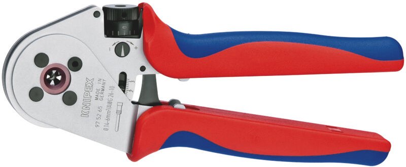 Knipex - 97 52 65 a Vierdornpresszange für gedrehte Kontakte 250 mm
