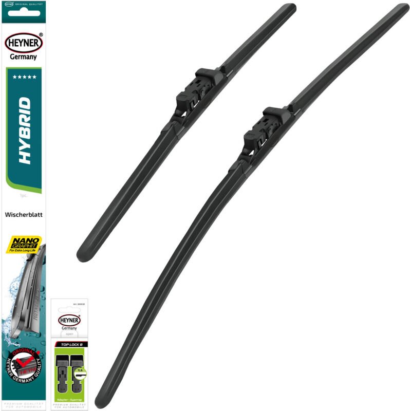 HEYNER® Scheibenwischer komp. mit LADA VESTA (07.2019 - 03.2026) HYBRID Flachbalkenwischer