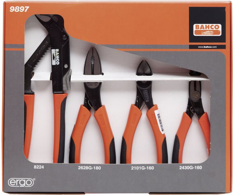 Ergo™ Mehrzweckzangen-Satz - 4-teilig 9897 - Bahco