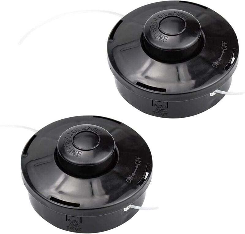 Vtizikl 2 PCS Tonte Accessoires Fil Tête à Double Filetage Automatique Tête de Débroussailleuse Universelle Filetage M10...