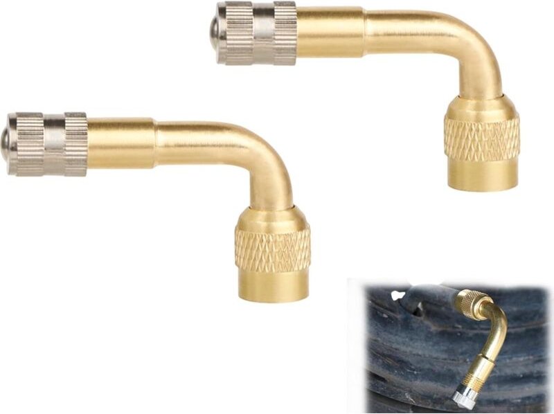 Stück 90°-Kupferventilverlängerungen, Motorrad-Winkelventil, Autoreifenventil, Aufblasdüse, Ventiladapter, Autoreifen-Au...