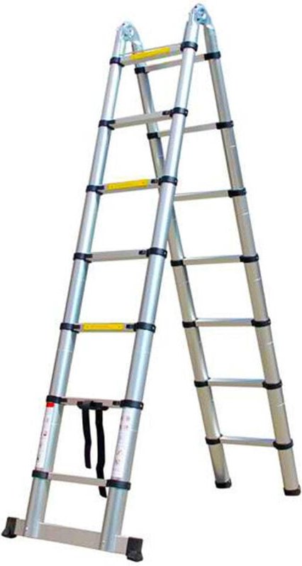 Northix - Herzberg hg 5560 einziehbare aluminium teleskopleiter - 560 m