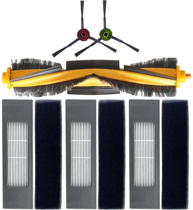 Roboter Staubsauger Ersatzteile Zubehör Set, Filter Bürste Zubehör Kit für Ecovacs deebot ozmo 920 950 T8 aivi Max T9 T5...