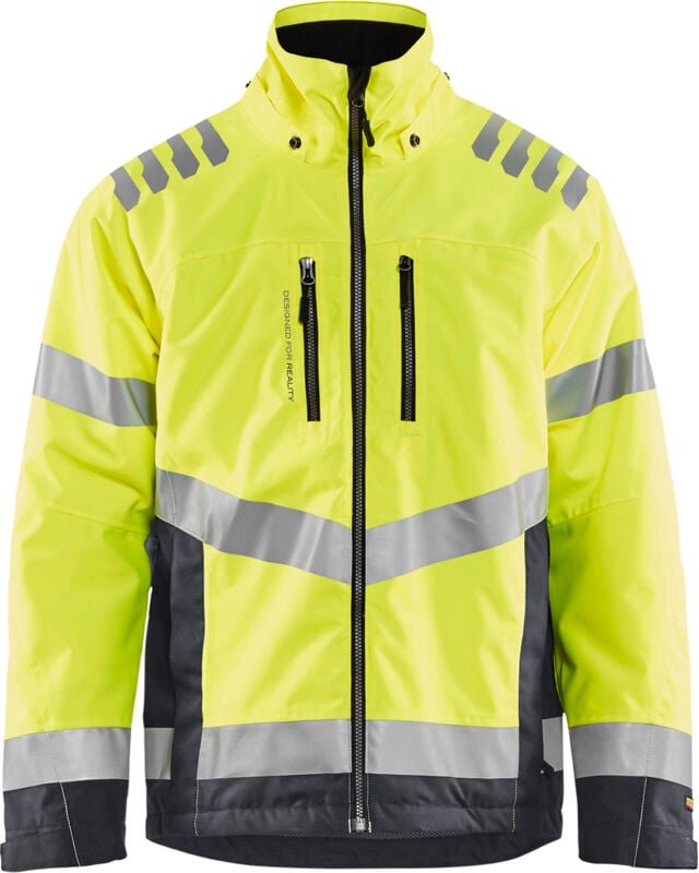 Arbeitsjacke mit Futter, Hochsichtbarkeit 4780 – Neon Gelb / Mittelgrau XL